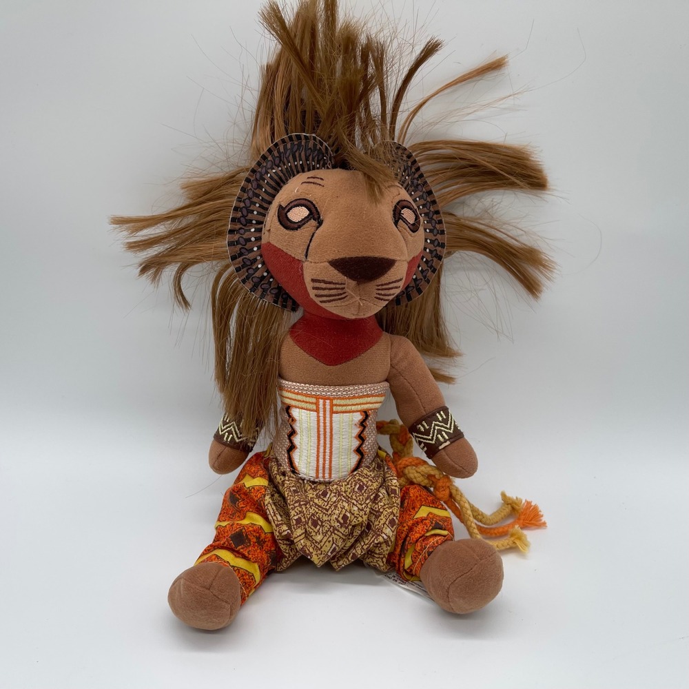 Disney The Lion King Broadway Musical Simba Plush Toy Theater Souvenir Brown